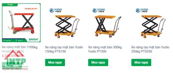 xe nâng mặt bàn